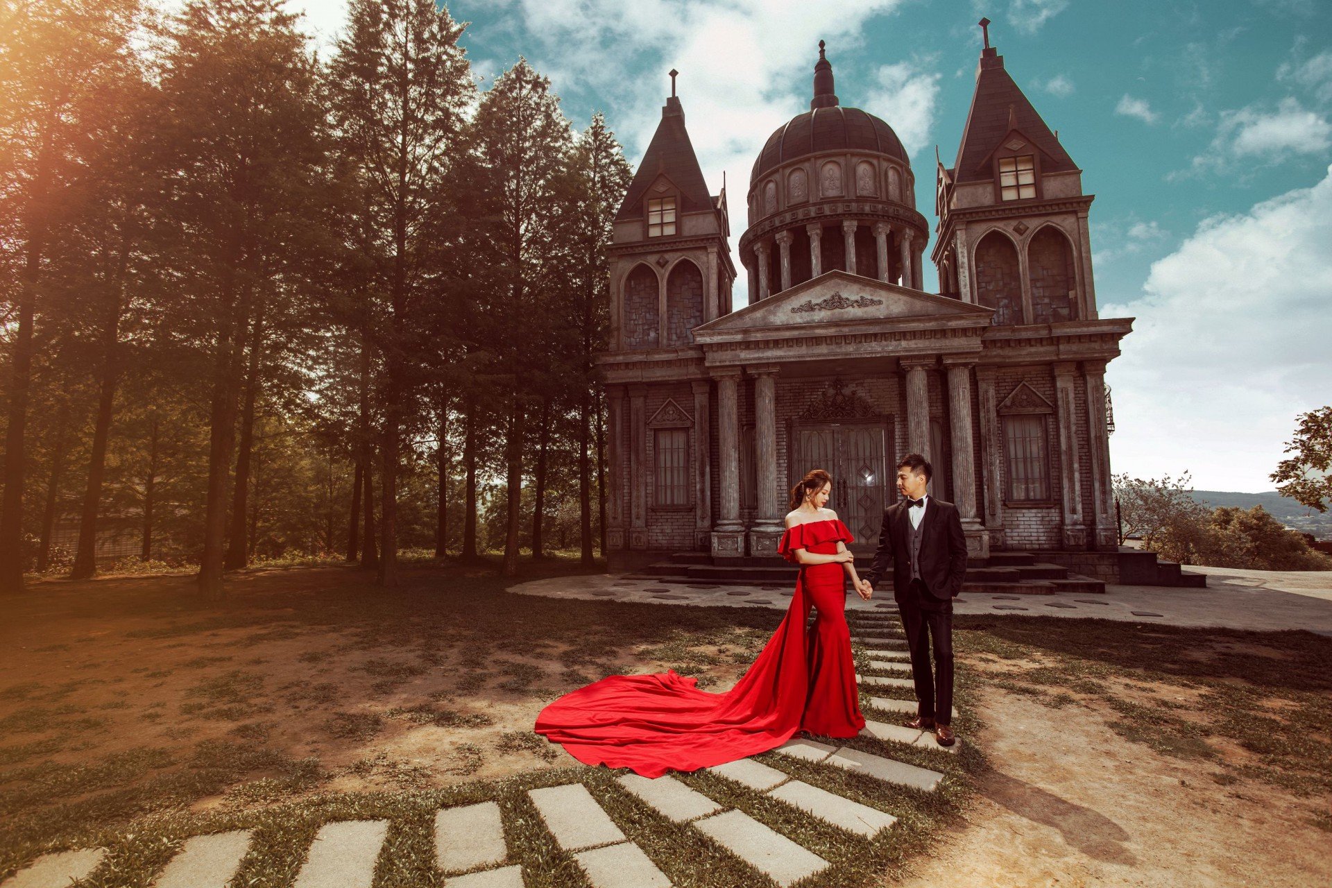 城堡公主婚紗照風格3