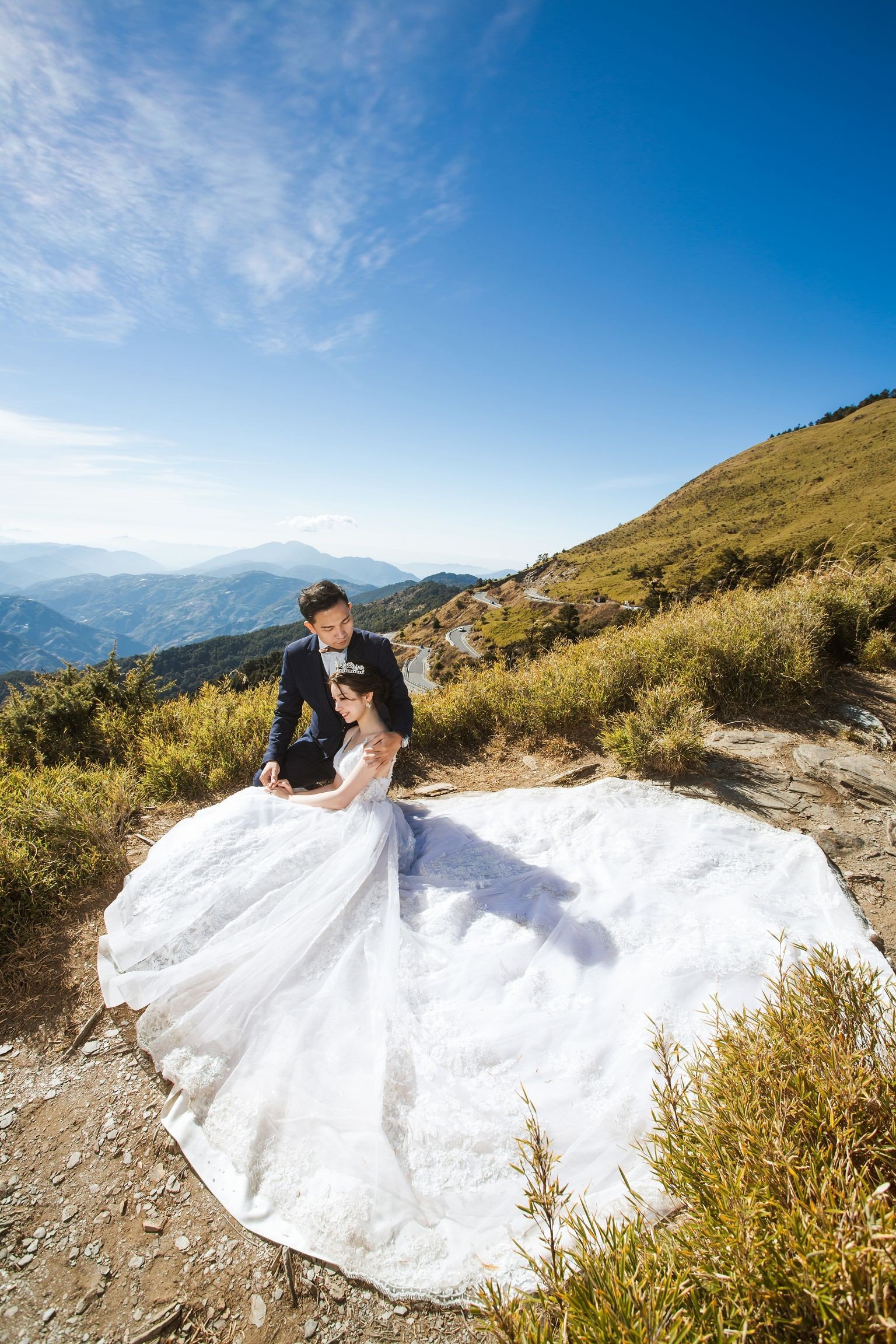 山脈系婚紗照風格4