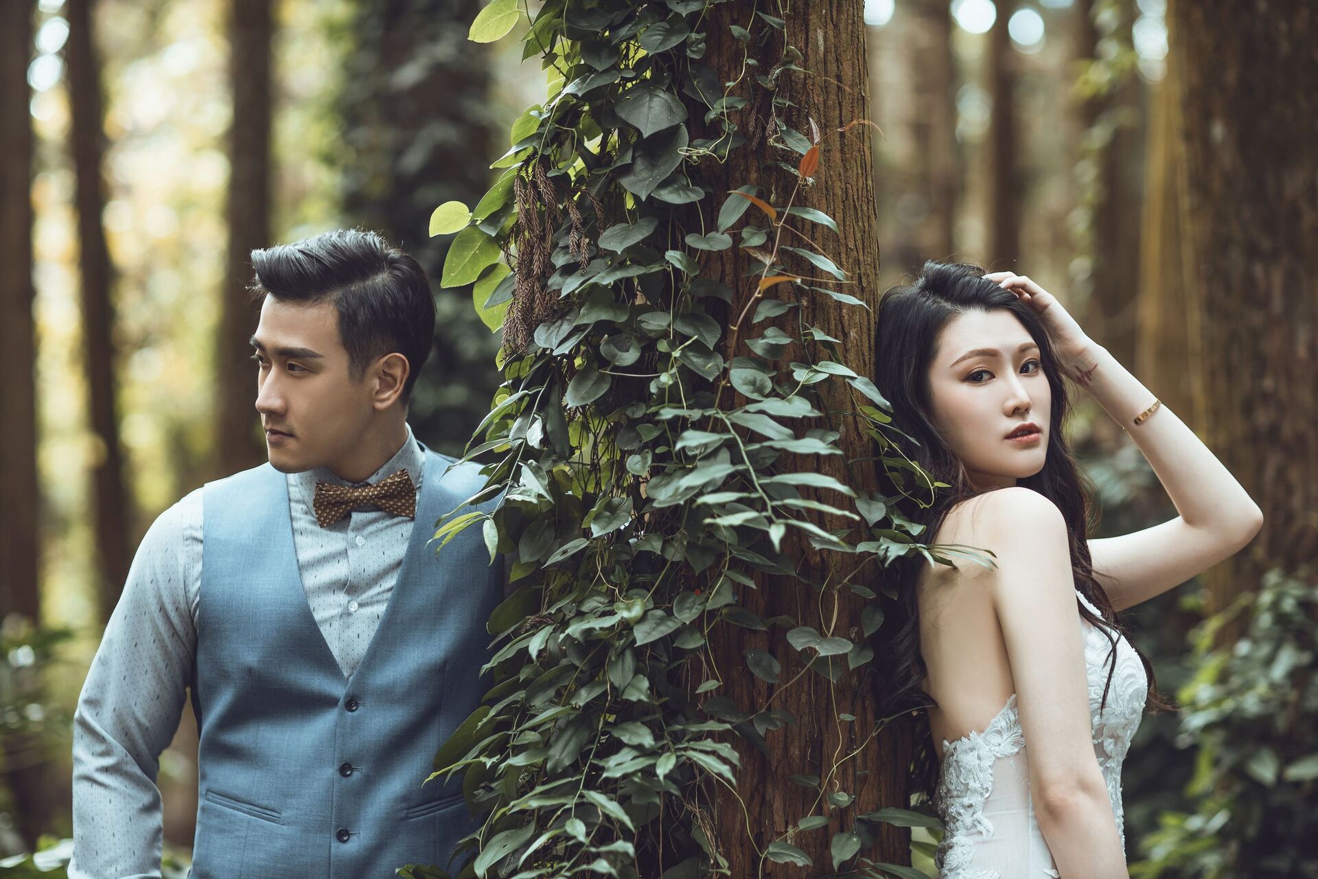 森林系婚紗照風格3