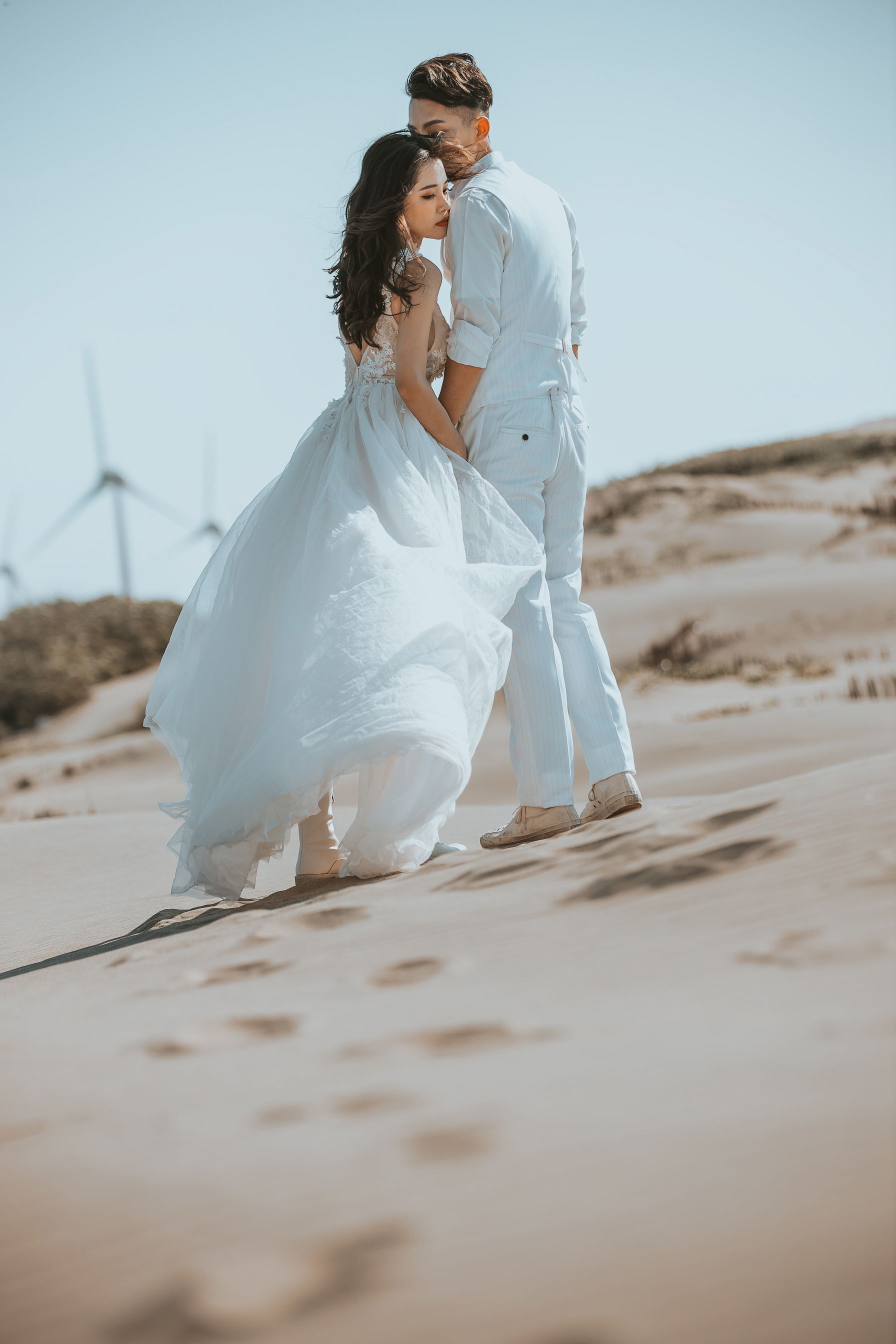 海邊婚紗禮服挑選