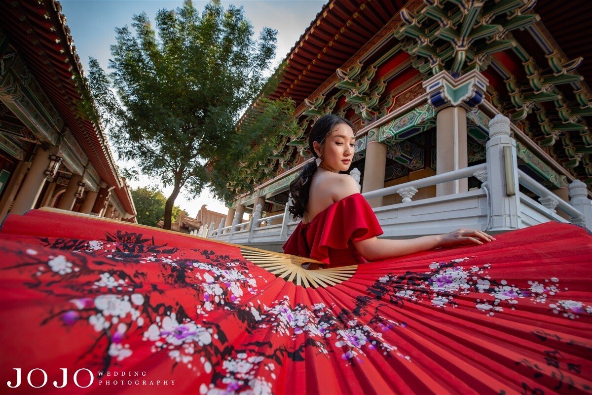 拍婚紗道具推薦-扇子